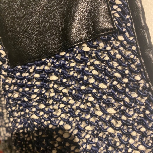 Ella Moss zippered faux leather classic cardigan/jacket. Sz. S - Picture 14 of 16